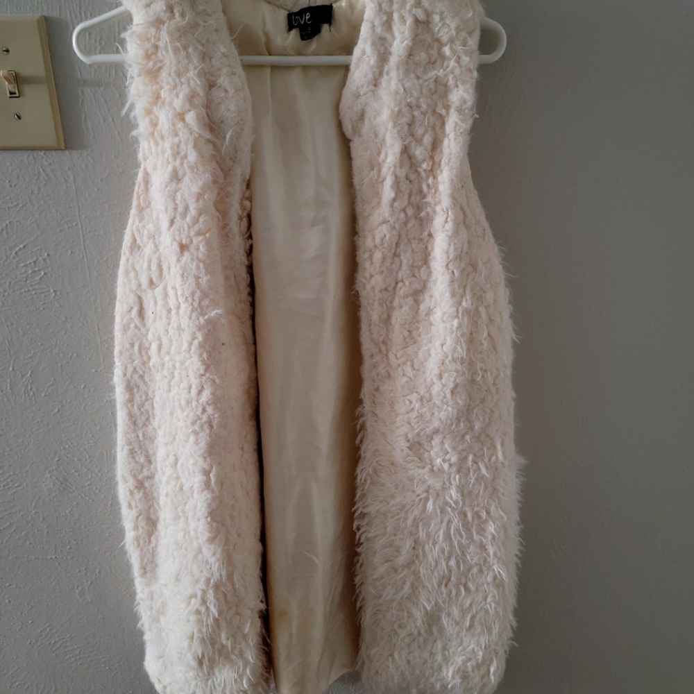 Fur cardigan